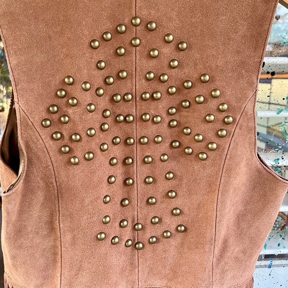 Rancho Estancia Fringed Suede Vest - Picture 11 of 12